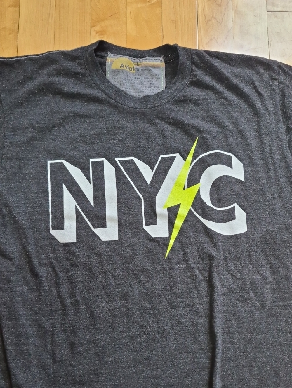 Aviator Nation Graphic Crewneck Tees – Set of 2 – Size L - Picture 12 of 15